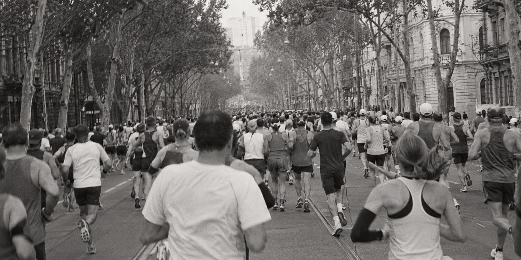 An open boulevard on a long run